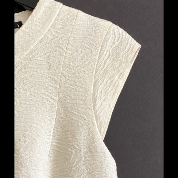 Theory Orinthia Ancua white textured‎ sheath dress, Size 6 - Picture 11 of 14